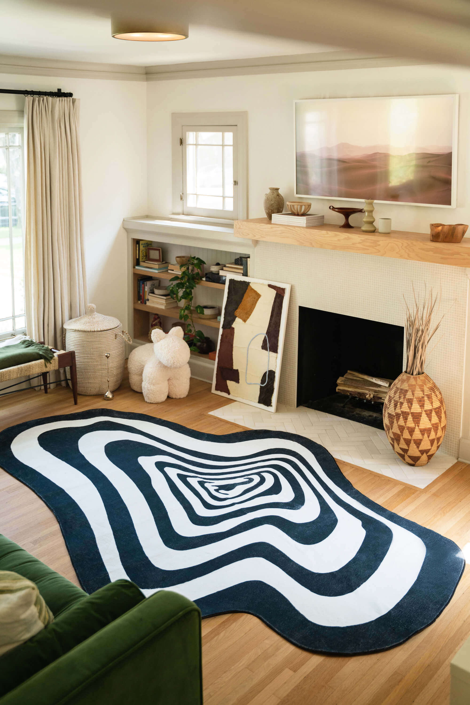 Vertigo-Inducing Carpets : optical illusion rug