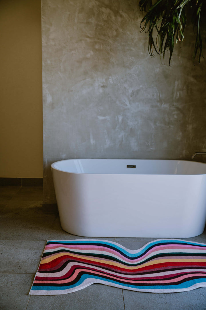 LanySpace Irregular Multicolor Contour Runner by the Bathtub